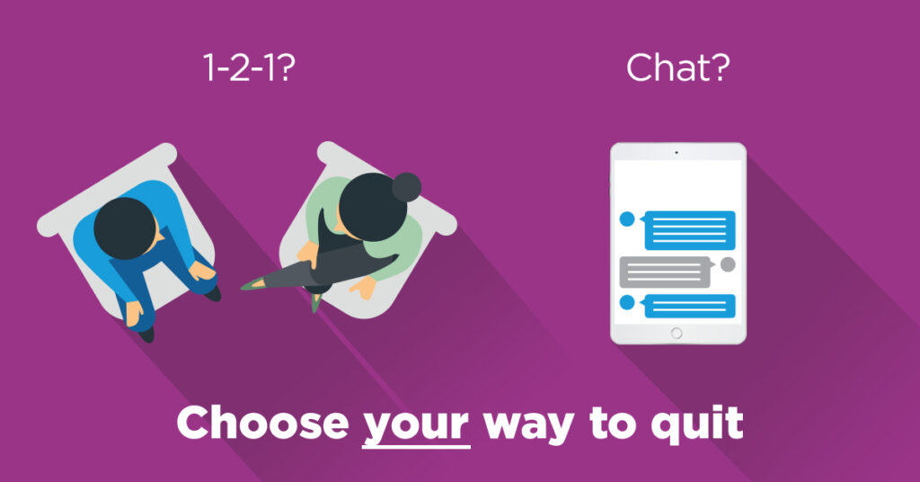 1-2-1? Chat? Choose your way to quit